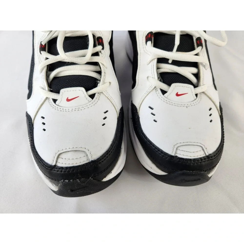 Nike‎ AIR MONARCH IV Men White Black Red 101 Walking Shoe Sneakers Dad Sz 10
